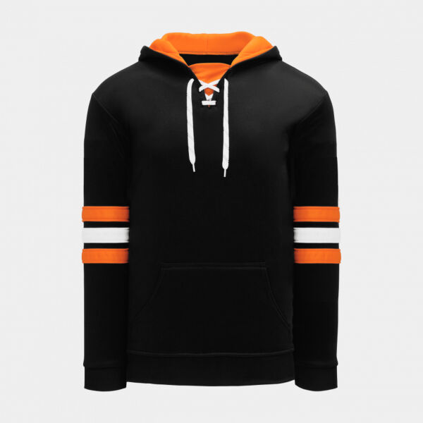 Athletic Knit Skate Lace Neck Hoodie Thumbnail
