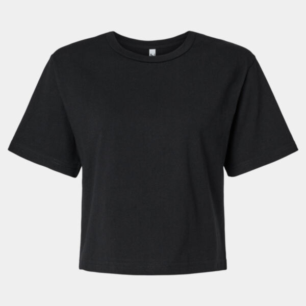American Apparel Women's Fine Jersey Mid-Length Boxy Tee Thumbnail