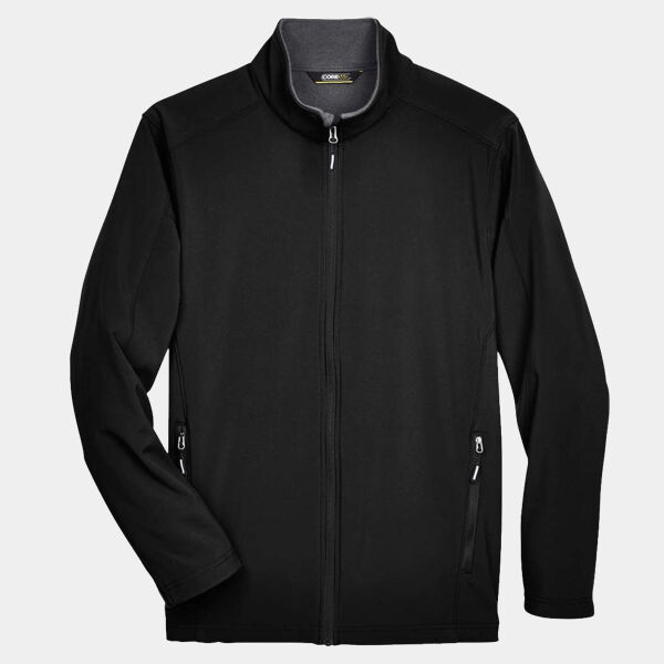 CORE365 Men's Tall Cruise Two-Layer Fleece Bonded Soft Shell Jacket Thumbnail